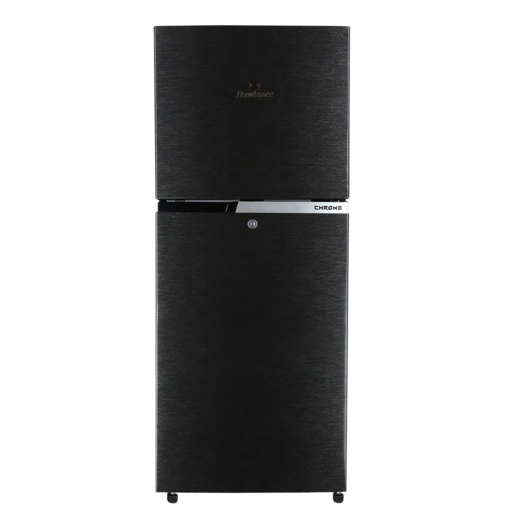 REF 9173 CHROME HAIRLINE BLACK Double Door Refrigerator