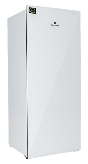 1035WB Glass Door Inverter Cloud White Vertical Freezer