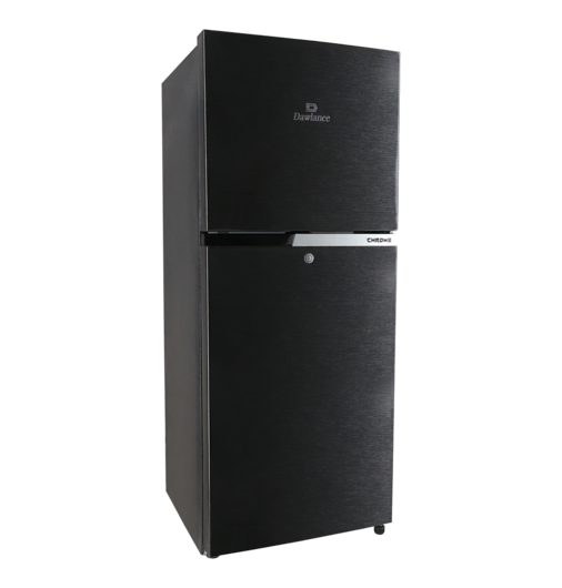 REF 9149WB CHROME HAIRLINE BLACK Double Door Refrigerator