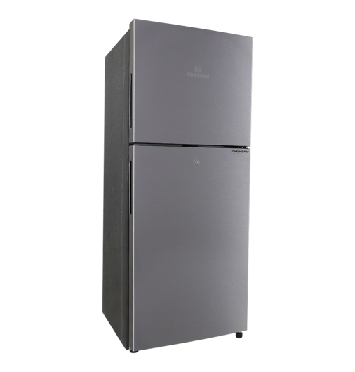 REF 9160LF CHROME PRO HAIRLINE SILVER Double Door Refrigerator